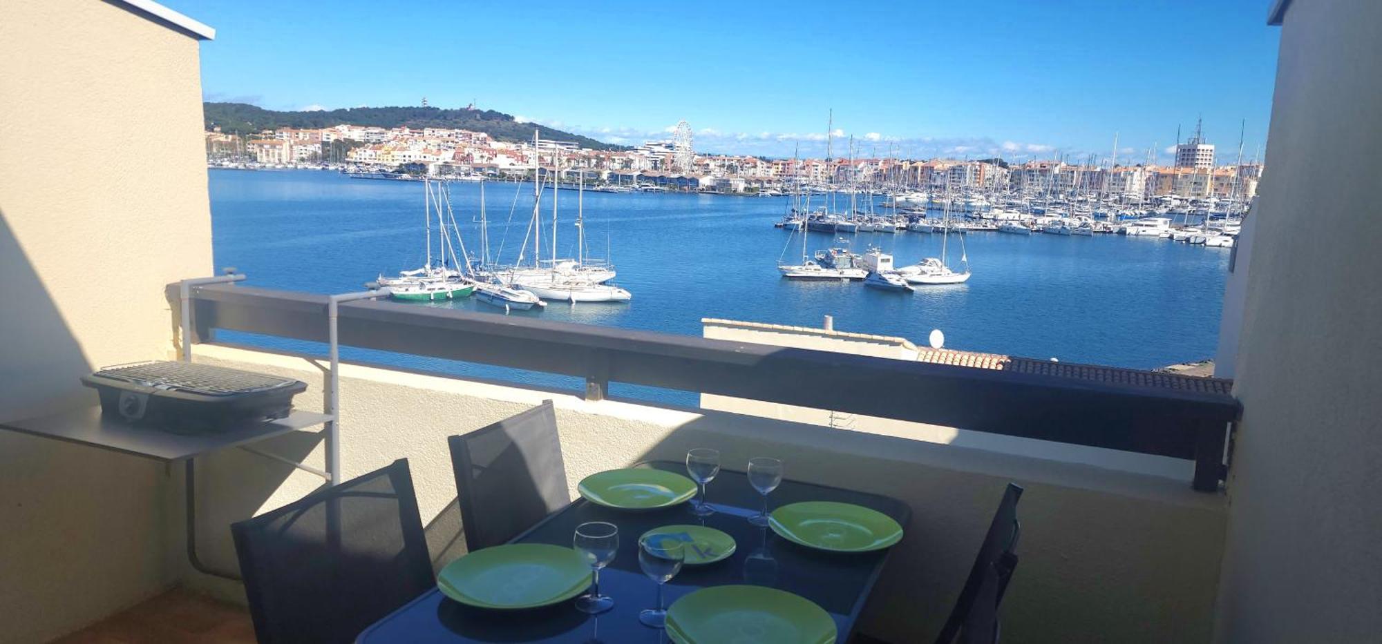 Studio Meuble Cap D Agde Avec Tres Belle Vue Sur Le Port Exterior foto